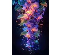 Puzzle 1200 Pieces, Fleurs Feuilles, 75x50 cm Divertissement Créatif, Jeu éducatif Challenge Toy, Cadeau Garcon et Fille, Puzzle Adulte 1200 Pièces