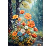 Puzzle 1200 pièces, Fleurs pour Les Jours de Pluie Puzzles pour Adultes Jeu éducatif Défi Jouet, Jeu d'adresse pour Toute la Famille Puzzle pour Adultes