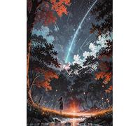 Puzzle 1200 Pieces, Jungle Ciel Étoilé, 75x50 cm Divertissement Créatif, Jeu éducatif Challenge Toy, Cadeau Garcon et Fille, Puzzle Adulte 1200 Pièces