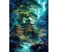 Puzzle 1200 pièces Palais de l'arbre de Rêve Puzzles pour Adultes Jeux d'activités Familiales,Puzzle à Faire Soi-même pour Décoration Murale de la Maison