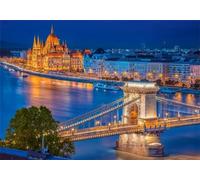 Puzzle 1200 pièces Pont du château de la Ville Puzzles pour Adultes Jeux d'activités Familiales,Puzzle à Faire Soi-même pour Décoration Murale de la Maison