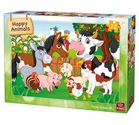 Puzzle 12P KIDDY Animaux Ferme KING