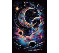 Puzzle 1314 Pieces Adultes Lune Dessin Animé 75 x 50 cm Puzzle Adulte Jeu éducatif défi Jouet Puzzle Impossible 1314 Pièces Puzzles