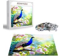 Puzzle 1314 Pièces Adultes Paon, Puzzle 1314 Pièces Parfaitement Imbriquées Lettres au Dos, Animal Impossible Difficile Puzzles pour Adultes et Adolescents pour Hommes et Femmes, Cadeaux Noël H-6294