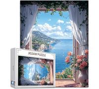 Puzzle 1314 Pièces Adultes, Paysage Puzzle Falaise Motif Désign, Grand Bois Jigsaw 75x50cm Débutant Fille éducatif Challenge Toy Emballage Cadeau for Decoration Chambre Murale, Cadeau Femme, Model667