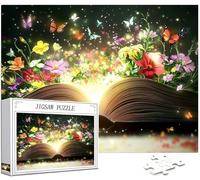 Puzzle 1314 Pièces Adultes, Rêve Puzzle Livre Motif Désign, Grand Bois Jigsaw 75x50cm Débutant Fille éducatif Challenge Toy avec Emballage Cadeau for Decoration Chambre Murale, Cadeau Femme, Model277