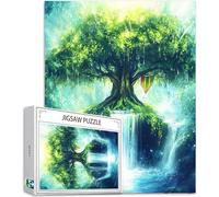 Puzzle 1314 Pièces Adultes, Vie Puzzle Arbre Motif Désign, Grand Bois Jigsaw 75x50cm Débutant Fille éducatif Challenge Toy avec Emballage Cadeau for Decoration Chambre Murale, Cadeau Femme, Model670