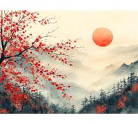 Puzzle 1314 Pieces Les Plantes Puzzle Bois 75x50cm Coucher de Soleil n-871 | Puzzles Défiants Jeu éducatif, Jeu D'Adresse Pour Toute La Famille, Activité Familiale Parfaite, Idee Cadeau