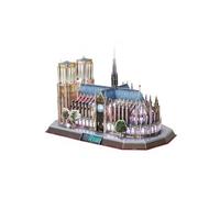 Puzzle 149 Pièces : Puzzle 3D avec LED - Notre Dame de Paris - Difficulté : 6/8, Cubic Fun