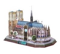 Puzzle 149 Pièces : Puzzle 3D avec LED - Notre Dame de Paris - Difficulté : 6/8, Cubic Fun G