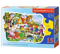 Puzzle 15 pièces - Blanche Neige et les Sept Nains