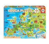 PUZZLE 150 CARTE D'EUROPE/KAART VAN EUROPA Vert G