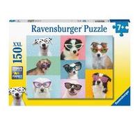Puzzle 150 p xxl - chiens rigolos multicolore G