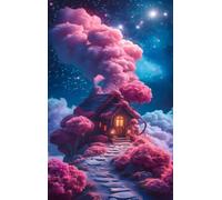 Puzzle 150 Pieces 35x25 cm Ciel Étoilé Chalet Puzzles, Jeu de Création et Logique, Jeux éducatif Défi Jouets Activité Familiale Parfaite Puzzle 150 Pièces Adultes