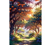 Puzzle 150 Pieces Adulte Verger D'Été 35x25 cm éducatif Challenge Classique Puzzles pour Famille Amis