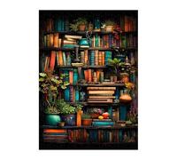 Puzzle 150 Pieces Adultes Bibliothèque Végétale, Défis Amusants Détente Créativité Puzzle Impossible, Puzzles pour Adultes 150 Pièces 35 x 25 cm
