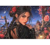 Puzzle 150 pièces Adultes, Dame Romantique Baie Puzzle Classiques 150 pièces, 35x25cm Puzzles Impossible Difficile avec Poster, Magnifique Décoration Puzzle et Cadeaux Relaxant