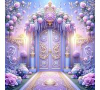 Puzzle 150 Pièces Adultes Palais des Fleurs Roses, Puzzle Adulte 150 Pieces, Relax Puzzles Jeux, Bricolage Puzzles Classiques pour Décoration Maison Cadeaux 65x65cm/26x26inch