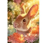 Puzzle 150 Pieces Adultes Petit Lapin Mignon, 35x25cm Jigsaw Puzzles Classiques, Puzzle Adulte 150 pièces Lumière du Soleil, Jeu Éducatif et Défi de Concentration, Idée Cadeau Anniversaire