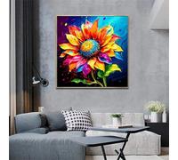 Puzzle 150 Pièces Adultes Tournesols colorés, Puzzle Adulte 150 Pieces, Relax Puzzles Jeux, Bricolage Puzzles Classiques pour Décoration Maison Cadeaux 65x65cm/26x26inch