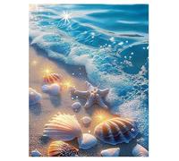 Puzzle 150 Pièces Adultes Vagues Plages Coquillages Puzzle Difficile et Stimulant Jeux éducatif Puzzles Classiques Puzzles 150 Pièces Adultes Cadeau Stimulant 35 x 25 cm