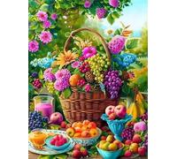 Puzzle 150 pièces Fleurs et Fruits colorés Puzzles pour Adultes Jeux d'activités Familiales,Puzzle à Faire Soi-même pour Décoration Murale de la Maison