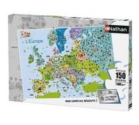 Puzzle 150 Pieces La Carte de l Europe - Puzzle Enfant Nathan Collection Geographie