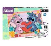 Nathan Puzzle enfants Moment en Amoureux (Disney Stitch) – 150 pièces – dès 7 ans – Carton épais