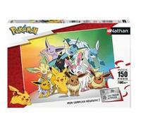 Puzzle 150 pièces - NATHAN - POKEMON - Evoli et ses évolutions - Dessins animés et BD jaune TU