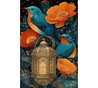 Puzzle 150 Pieces Oiseaux Fleurs, Jeu éducatif Défi Jouets Stimule Concentration et Imagination, Puzzle Adulte 150 Pièces 35 x 25 cm