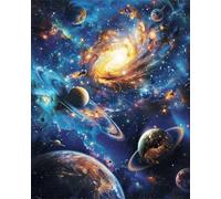 Puzzle 150 pièces Paysage Spatial Puzzles pour Adultes Jeux d'activités Familiales,Puzzle à Faire Soi-même pour Décoration Murale de la Maison