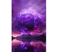 Puzzle 150 Pieces Paysage Violet, Jeu éducatif Défi Jouets Stimule Concentration et Imagination, Puzzle Adulte 150 Pièces 35 x 25 cm