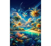 Puzzle 150 Pieces Paysages Végétaux Tropicaux 35 x 25 cm Puzzle Adulte Jeu éducatif Défi Jouets Détente & Relaxation 150 Pièces Puzzles pour Adultes
