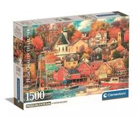 Clementoni – Puzzle 1500 pièces Good Times Harbor – 59,2 x 84,3 cm – Avec poster