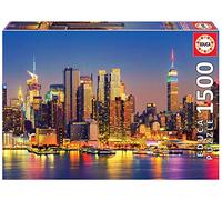Educa Borras 1500 Pieces Manhattan At Night Puzzle Multicolore 10-13 Years