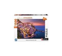 Nathan Puzzle Hameau de Manarola, Italie, 1500 pièces, dès 14 ans, Collection Évasion