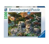 Ravensburger Puzzle adulte 1500 pièces – Loups au Printemps 16598
