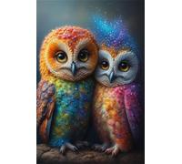 Puzzle 1500 Pieces Adulte Chouette 87 x 57 cm Puzzles Adultes 1500 Pièces Puzzle Impossible Jeu Éducatif Jeu D'adresse pour Toute la Famille