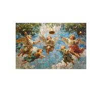 Puzzle 1500 Pieces Adultes Ange Puzzle 1500 Pieces Bois Aile, Puzzles Classiques Jeux Réflexion pour Toute la Famille Réunie, Puzzles Adulte pour Printemps Decoration Murale Cadeau 60x90 cm LZPT-03888