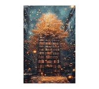 Puzzle 1500 Pieces Adultes Bibliothèque d'automne, Défis Amusants Détente Créativité Puzzle Impossible, Puzzles pour Adultes 1500 Pièces 87 x 57 cm