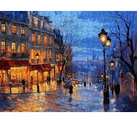 Puzzle 1500 Pieces Adultes, Challenge Casse-Tête Difficile, Format 87 x 57 cm, Puzzle Bois Coloré pour Détente, Jeu de Société Famille, Impossible Classique Jigsaw Puzzles Architecture Ville f0-483