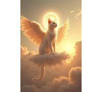 Puzzle 1500 Pièces Adultes Chat Ange Puzzle Difficile et Stimulant Jeux éducatif Puzzles Classiques Puzzles 1500 Pièces Adultes Cadeau Stimulant 87 x 57 cm