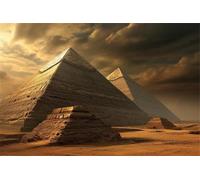 Puzzle 1500 pièces Adultes Egypte Puzzle Pyramide Jigsaw Bois Stimulant Parfait pour Les Soirés de Jeu Classiques DIY Anti-Stress Grand Jigsaw pour Les Adultes et Les Enfants à Partir de 14 Ans X-0