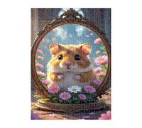Puzzle 1500 Pieces Adultes Fleur Hamster 87x57 cm Puzzles Classiques Jeu Éducatif Activité Familiale Parfaite Puzzle Adulte 1500 Pièces
