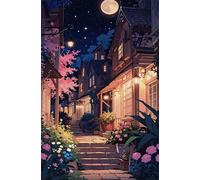 Puzzle 1500 Pièces Adultes Fleurs Rue 87 x 57 cm, Jeux éducatif, Divertissement Créatif, Puzzle Classique, Jeu Difficile Puzzles 1500 Pièces