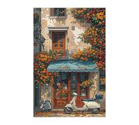 Puzzle 1500 Pieces Adultes Fleurs Rue, Défis Amusants Détente Créativité Puzzle Impossible, Puzzles pour Adultes 1500 Pièces 87 x 57 cm