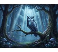 Puzzle 1500 pièces Adultes, Noctambules Puzzle Classiques 1500 pièces, 87x57cm Puzzles Impossible Difficile avec Poster, Magnifique Décoration Puzzle et Cadeaux Relaxant