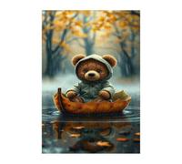 Puzzle 1500 Pieces Adultes Ours Feuillus, Défis Amusants Détente Créativité Puzzle Impossible, Puzzles pour Adultes 1500 Pièces 87 x 57 cm