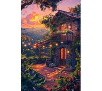 Puzzle 1500 Pieces Adultes Paysage Cour 87x57 cm, Examinez Les pièces, Découvrez Les Indices et Résolvez l'enquête, Puzzle Adulte 1500 Pièces
