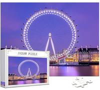 Puzzle 1500 Pièces Adultes, Paysage Puzzle Ville Motif Désign, Grand Bois Jigsaw 87x57cm Débutant Fille éducatif Challenge Toy avec Emballage Cadeau for Decoration Chambre Murale Cadeau Femme,Model295